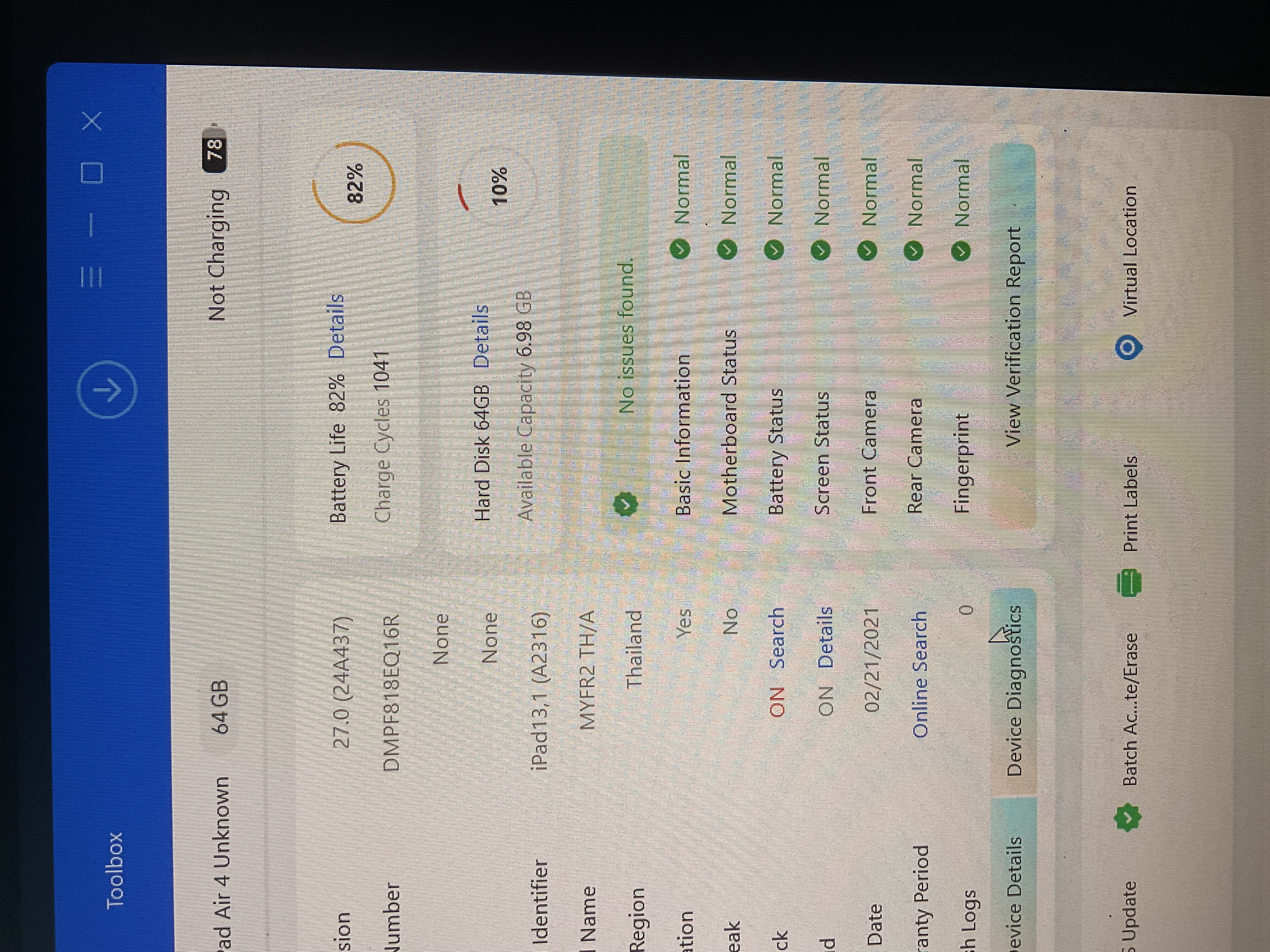 iPad Air 4 64 GB WiFi Only